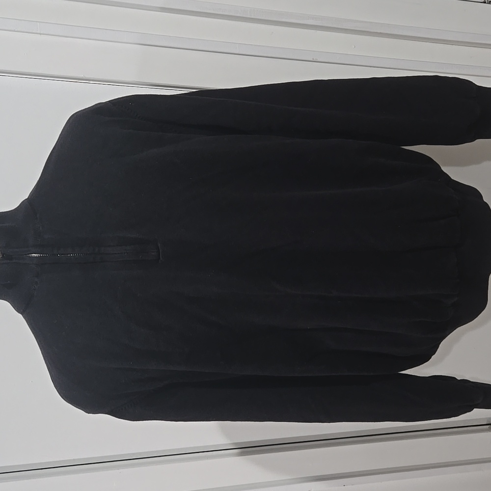 Cutter and Buck ✨️Medium Black Quarter Zip Pullover Sweater Preppy Dad Classic